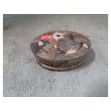 CARVED STONE TRINKET BOX