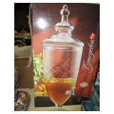 CUT GLASS BEVERAGE DISPENSER