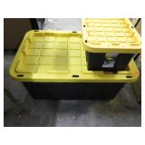 2-- STORAGE TUBS W/ LIDS