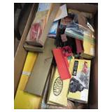 ASSORTED MODEL TRAIN CARS & SCENERY