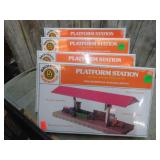 4-- (NIB) BACHMANN MODEL TRAIN PLATFORM STATION
