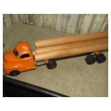 HUBLEY KIDDIE TOY DIECAST LOG TRUCK