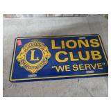 LIONS CLUB PLATE