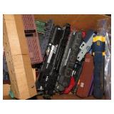 MODEL TRAIN ENGINES, CARS, ETC