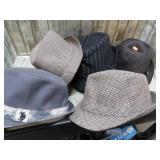 5-- FEDORA LARGE OR ONE SIZE HATS
