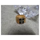 MAN'S CROSS RING