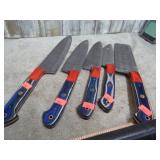 DAMASCUS BLADE CUTLERY SET