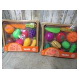 2--(NIB) 10pc TOY SLICED FRUIT