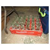 COCA COLA BOTTLES & CRATE
