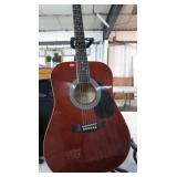 ESTEBAN ACOUSTIC GUITAR W/ STAND & TUNER