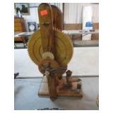 WOODCRAFT WOODEN GOLD MINER OPEN CLOCK -- WORKS