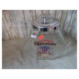 HERSEY'S CHOCOLATE COUNTER JAR