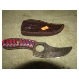 DAMASCUS BLADE SKINNING KNIFE
