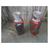 2-- MANN JAPANESE VASES
