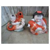BOY & GIRL ORIENTAL FIGURINES