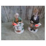 OLD MAN & WOMAN FIGURINES