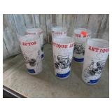 'ANTIQUE AUTOS' GLASSES