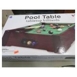 TABLETOP POOL TABLE