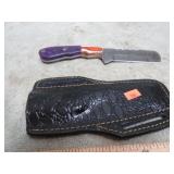 DAMASCUS BLADE KNIFE W/ SHEATH