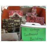 VINTAGE CARDBOARD SCENERY BUILDINGS