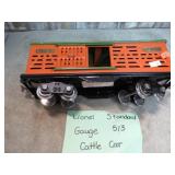 LIONEL STANDARD GAUGE 513 CATTLE CAR