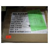 5-- 23" X 36" WHITE MINI BLINDS