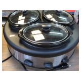 3 POT BUFFET WARMER