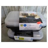2-5pk FOOD STORAGE CONTAINERS