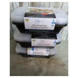 3--5pk FOOD STORAGE CONTAINERS
