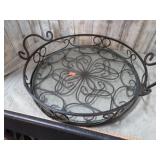IRON & GLASS TRAY