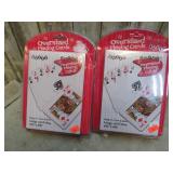 2pks-- OVERSIZE PLAYING CARDS