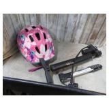BIKE TIRE PUMPS & HELMET