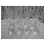 8-- LEAD CRYSTAL CHAMPAGNE GLASSES