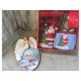 CHRISTMAS GIFT SET & ANGEL PLATE