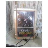 COORS BEER CLOCK