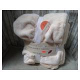 FAUX RABBIT THROW BLANKET