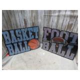 FOOTBALL & BASKETBALL WALL ART