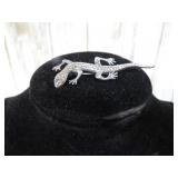STERLING SILVER GECKO PIN