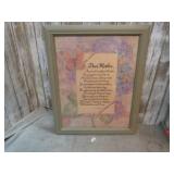 6-- DEAR MOTHER PLAQUES