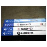 FOUR PLAYSTATION PS$ GAMES
