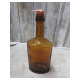 OLD AMBER WHISKEY BOTTLE