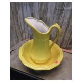 WASH BOWL & PITCHER