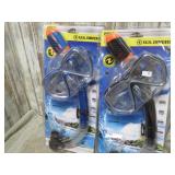 2 SETS-- DIVING SNORKELS & MASKS