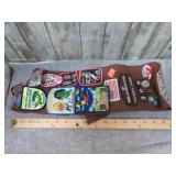 GIRL SCOUT SASH W/ PINS & PATCHES