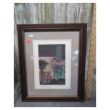 SIGNED PAMALA RENFROE COCA COLA PRINT