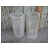 SELENITE CRYSTAL CANDLE HOLDERS