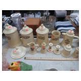 PFALTZGRAFF CANISTERS, SHAKERS, PITCHERS, ETC