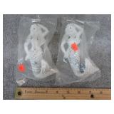 PAIR-- MERMAID WALL HOOKS