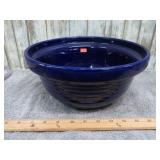 11" BLUE POTTERY MIXING BOWL