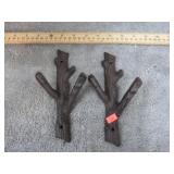 CAST IRON TREE BRANCH WALL HOOKS